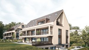 4.5-room duplex apartment with garden and lake view