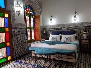 Riad chambre bleu RDC